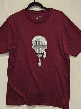 Karl Lagerfeld Paris Men's Graphic T Shirt Geometric Size L Designer